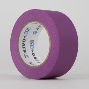 Pro Gaff Industrial Grade Gaffer / Cloth Tape Purple 6mm x 25yds