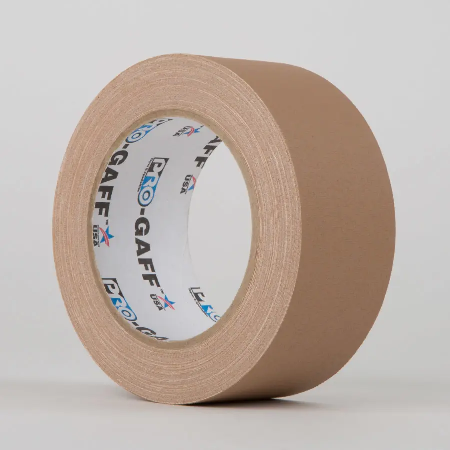 Pro Gaff Industrial Grade Gaffer / Cloth Tape Tan 24mm x 25yds