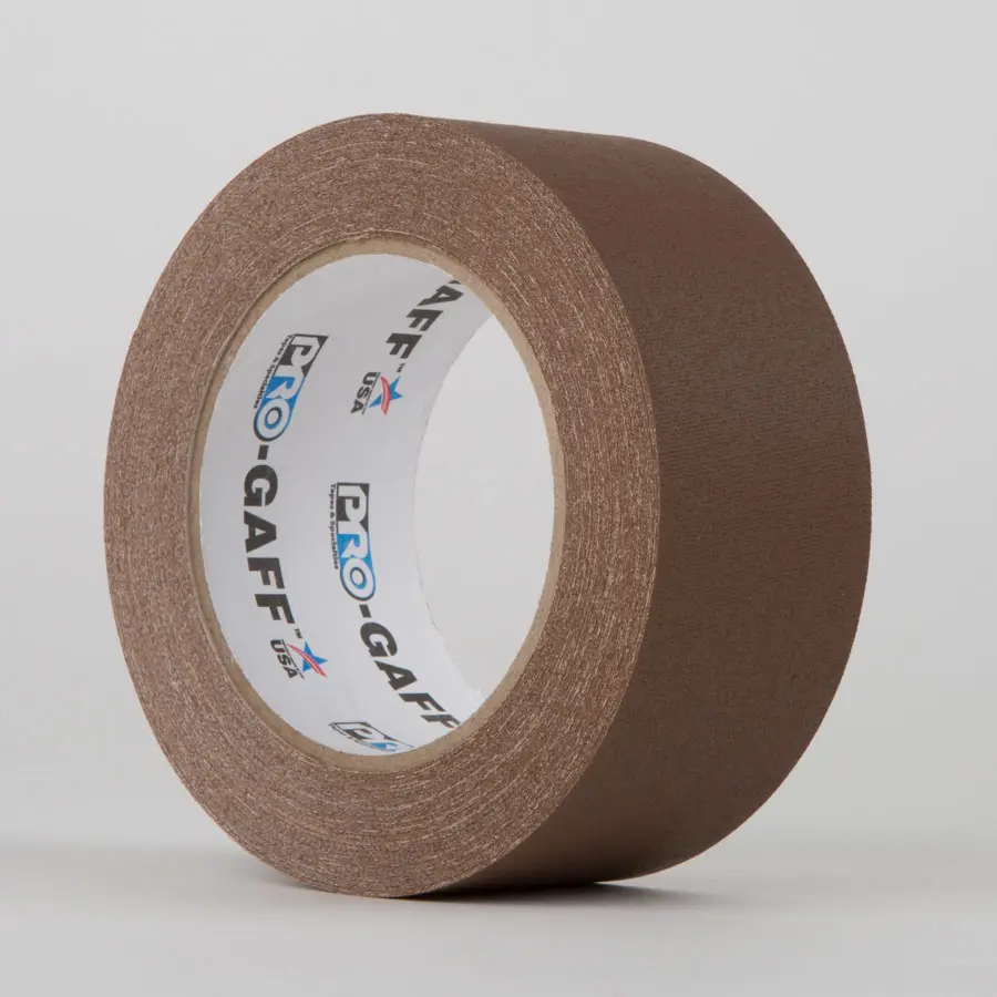 Pro Gaff Industrial Grade Gaffer / Cloth Tape Brown 48mm x 25yds