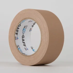Pro Gaff Industrial Grade Gaffer / Cloth Tape Tan 48mm x 25yds