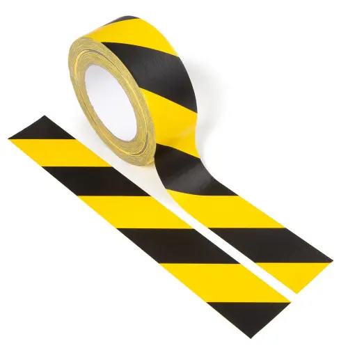 Le Mark General Hazard Duct Tape (Carpet Compatible) Hazard Black/Yellow 48mm x 50m
