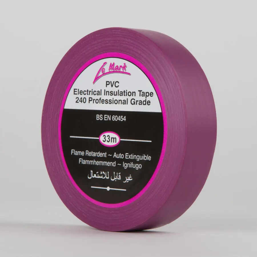Le Mark PVC Electrical Insulation Tape Violet 19mm x 33m