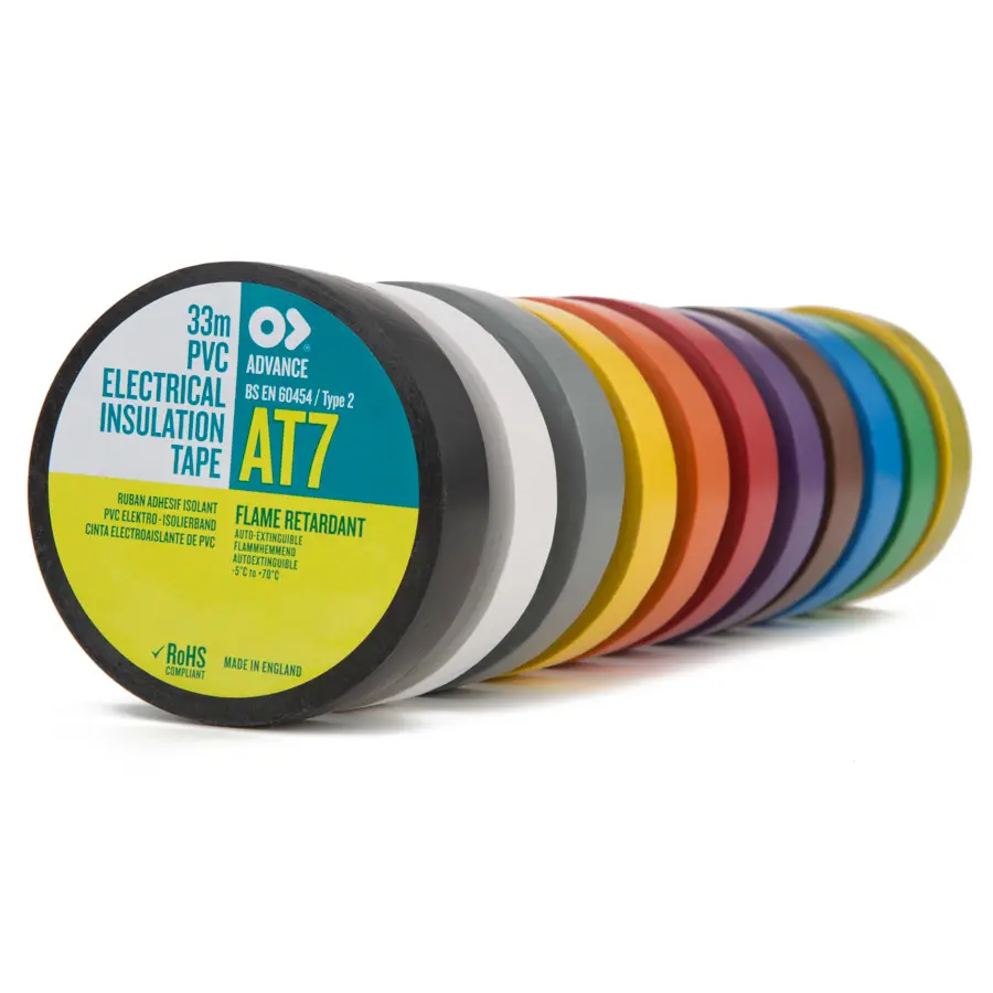 Advance PVC Electrical Insulation Tape AT34 Grey 50mm x 33m - Image 2
