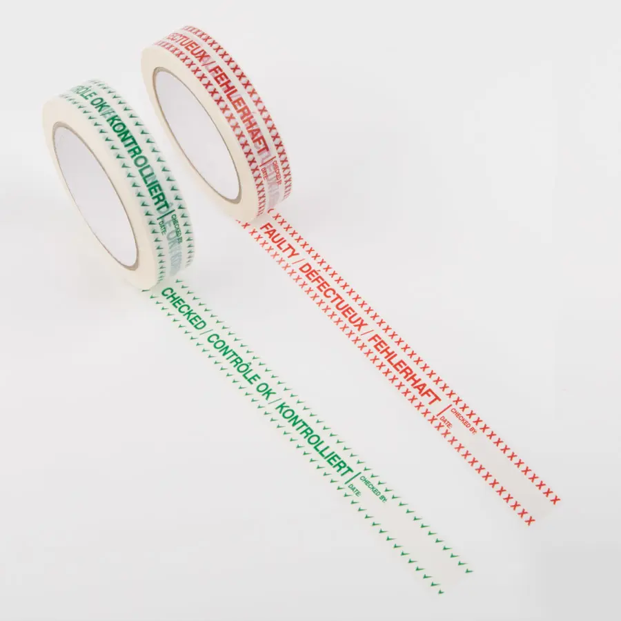 Le Mark Checked / Faulty Tape Checked 24mm x 66m - Image 2