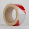 Le Mark Reflective Hazard Tape Hazard Red/White 50mm x 5m