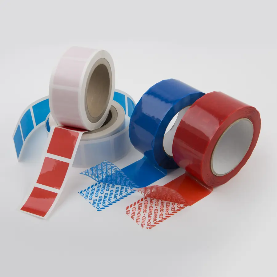 Le Mark Tamper Evident Security Tapes Blue 50mm x 50m - Image 2