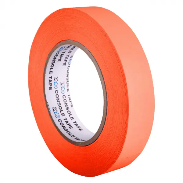 Pro Console Tape Neon Fluorescent Orange 12mm x 25m