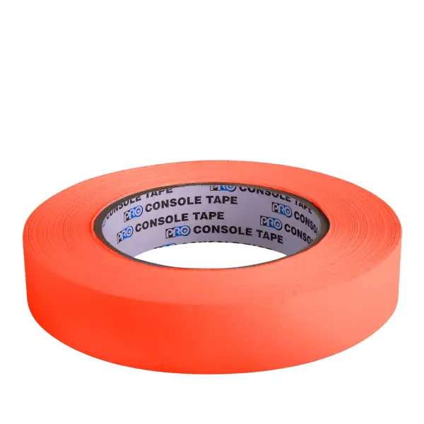 Pro Console Tape Neon Fluorescent Orange 12mm x 25m - Image 2
