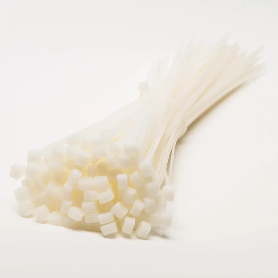 Le Mark Cable Ties 100 Pack White/Clear 430mm x 4.8mm