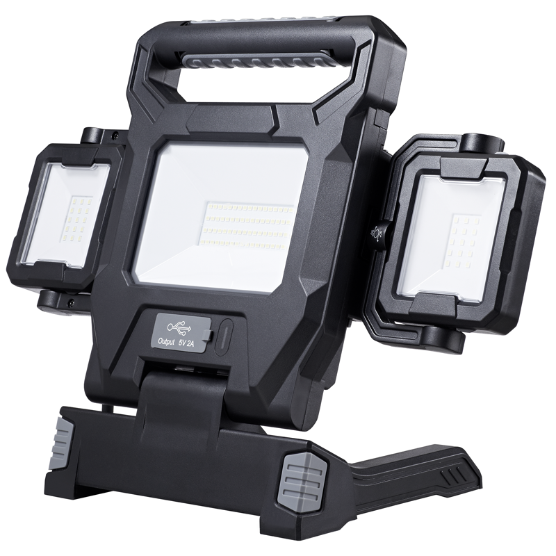 WORKLIGHT LED Strahler AC 40W + DC 2*5W mit Standfuss