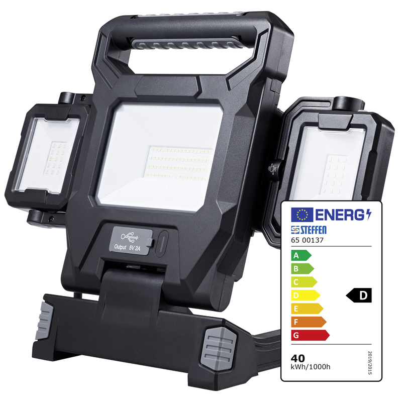 WORKLIGHT LED Strahler AC 40W + DC 2*5W mit Standfuss - Image 2