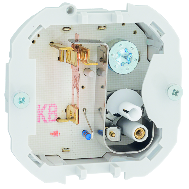 FELLER EDIZIOdue Raumthermostateinsatz ohne Schalter für konventionelle Stellantriebe