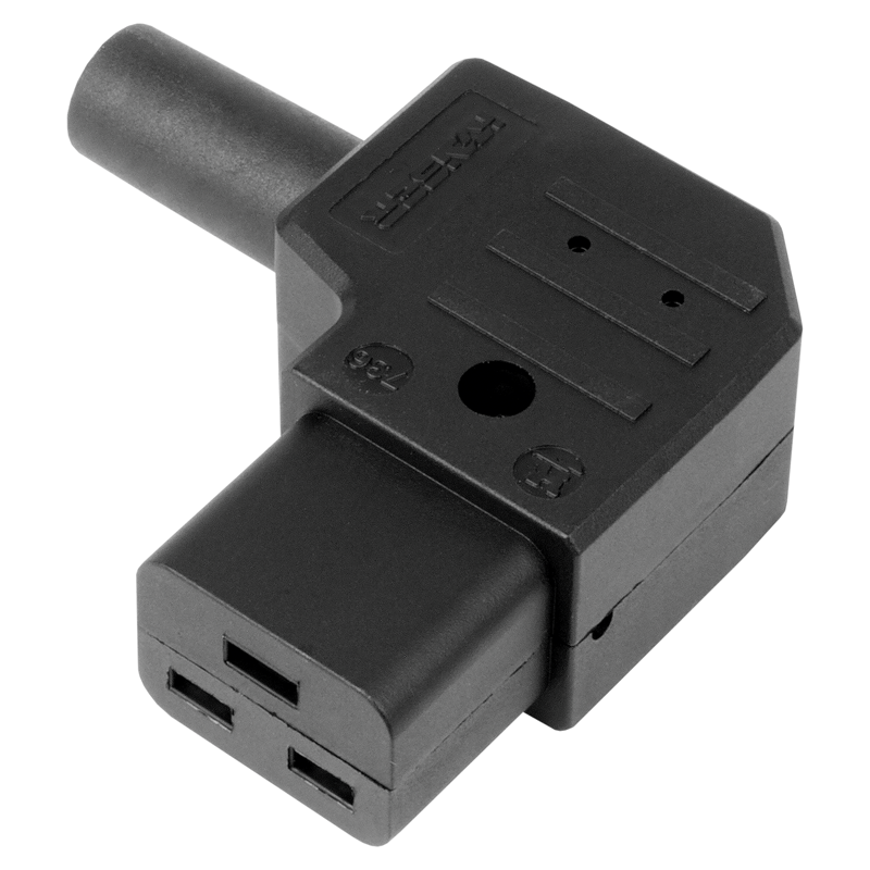 STEFFEN Gerätedose C19 70°/16A, mit Schutzkontakt