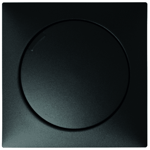 EdizioDue Abdeckplatte Drehdimmer sw