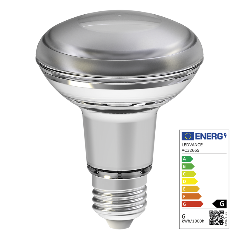 Osram LED Superstar R63 E27 240V 4.9W 345lm WW - Image 2