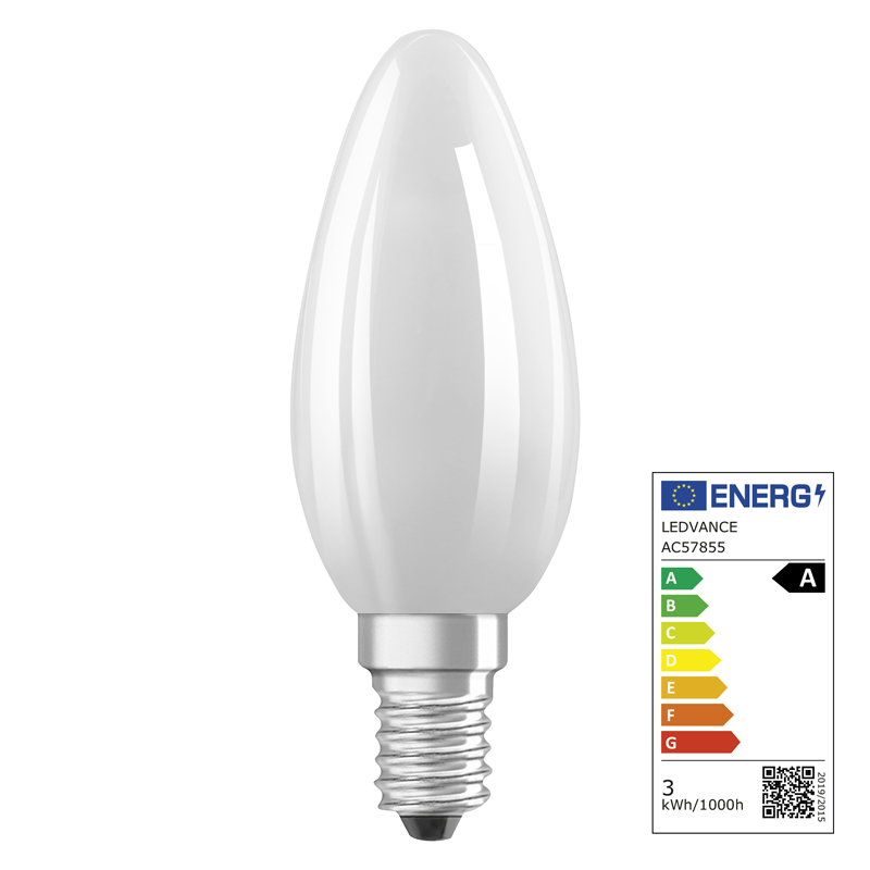 Osram LED Classic B E14 240V 2.2W 470lm WW - Image 2
