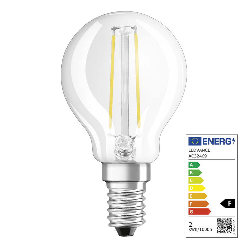 Osram LED Star Retrofit Classic P E14 240V 1.5W 136lm WW - Image 2