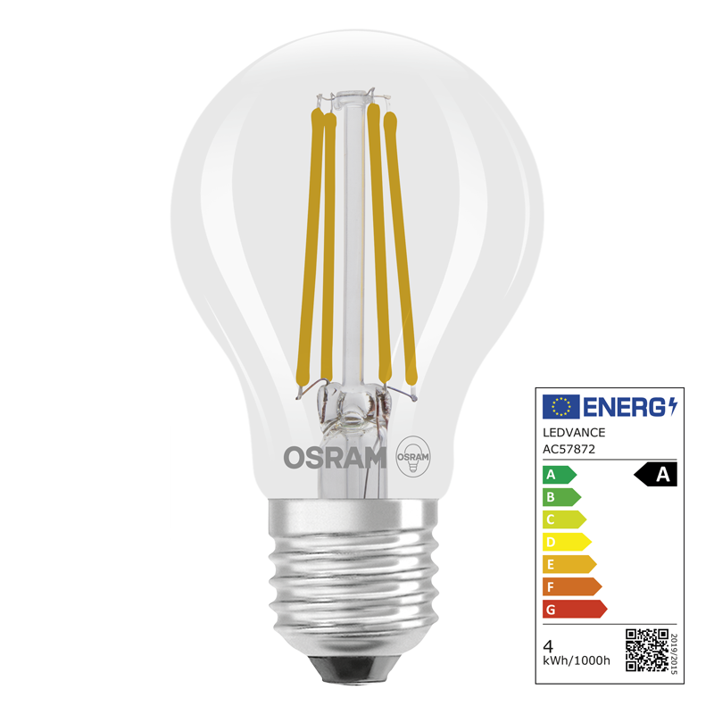 Osram LED Classic A E27 240V 3.8W 806lm WW - Image 2