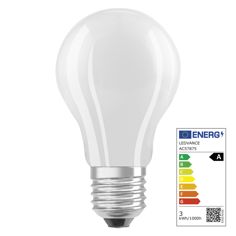 Osram LED Classic A E27 240V 2.2W 470lm WW - Image 2