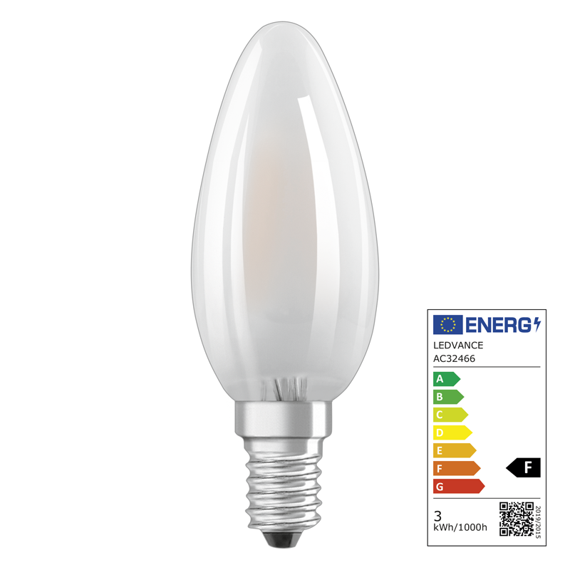 Osram LED Star Retrofit Classic B E14 240V 2.5W 250lm WW - Image 2