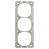 FELLER SNAPFIX® Montageplatte 3-FACH (3x1) vertikal si