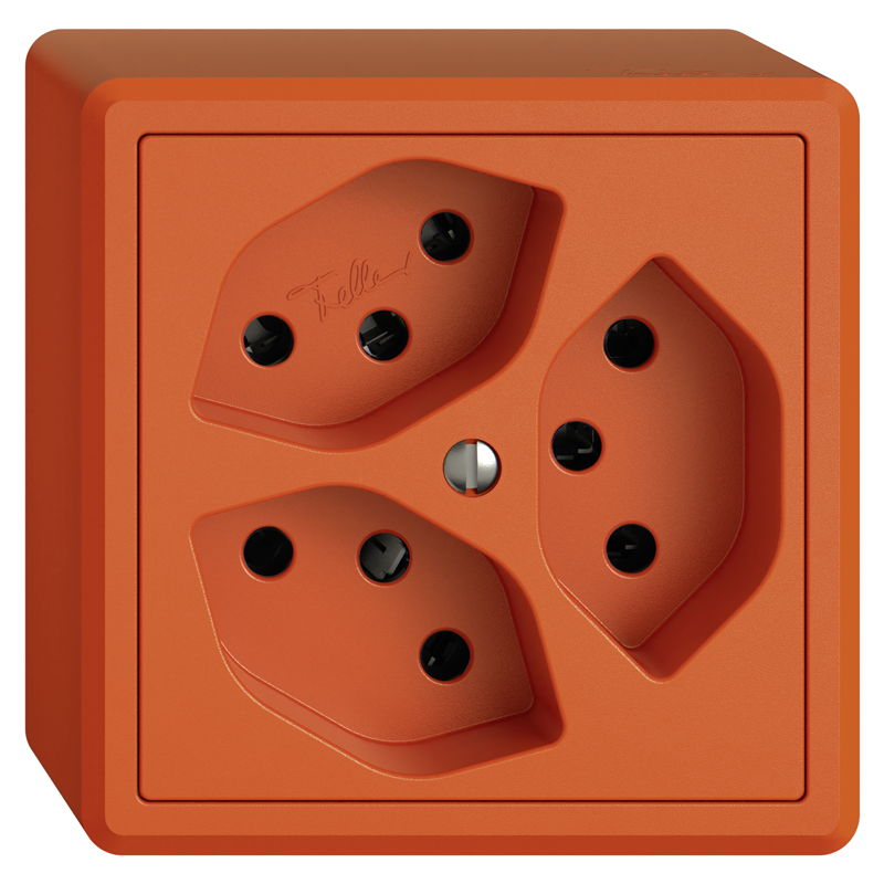 EDIZIO.liv AP-Steckdose 3xT13 or