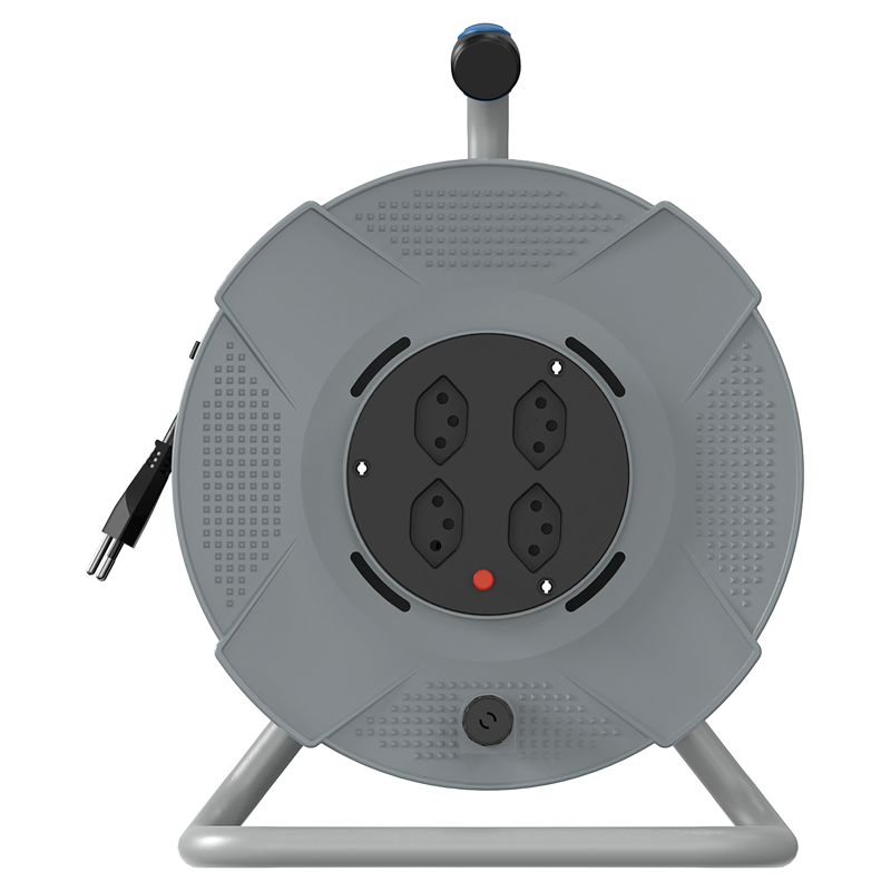 STEFFEN Kunststoff Kabelrolle 4xT13 Td 3x1mm² 40m grau/schwarz - Image 2