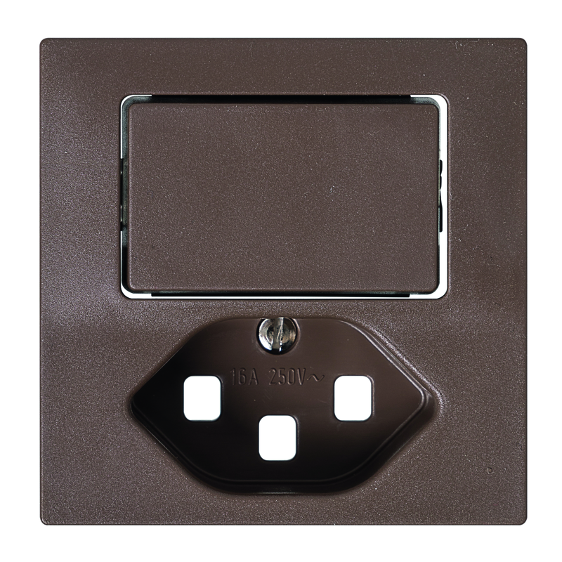 EDIZIOdue Abdeckplatte Kleinkombination Druckschalter/1xT23 co