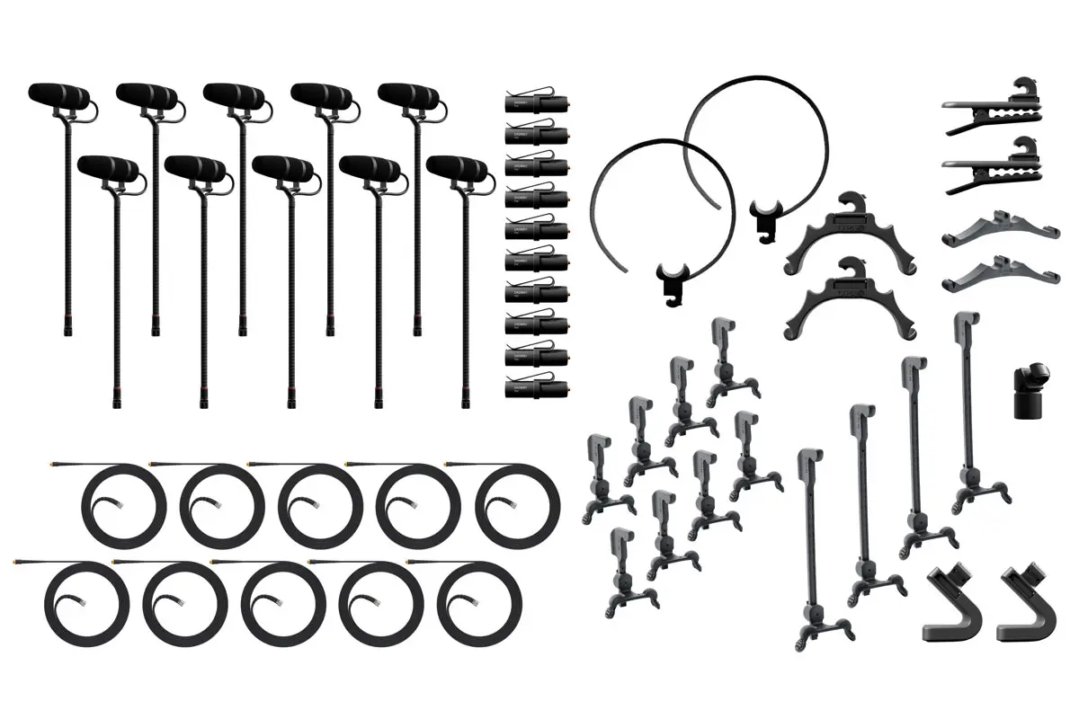 DPA Microphones 4099 CORE+ Classic Touring Kit, 10 Mics + Zubehör, Loud SPL, Pelicase