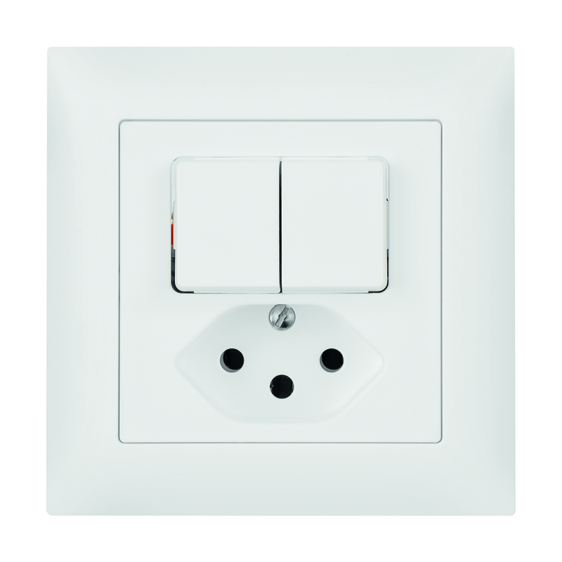 EDIZIOdue UP-Kleinkombination SCH1(3+3)/1xT13 ws