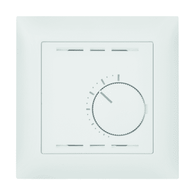 EDIZIOdue UP-Raumthermostat mit Drehrad ohne Schalter ws