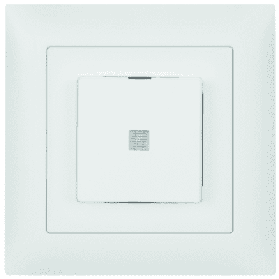 EDIZIOdue UP-Druckschalter SCH3 beleuchtet (LED gelb, Orient./Kontroll.) ws