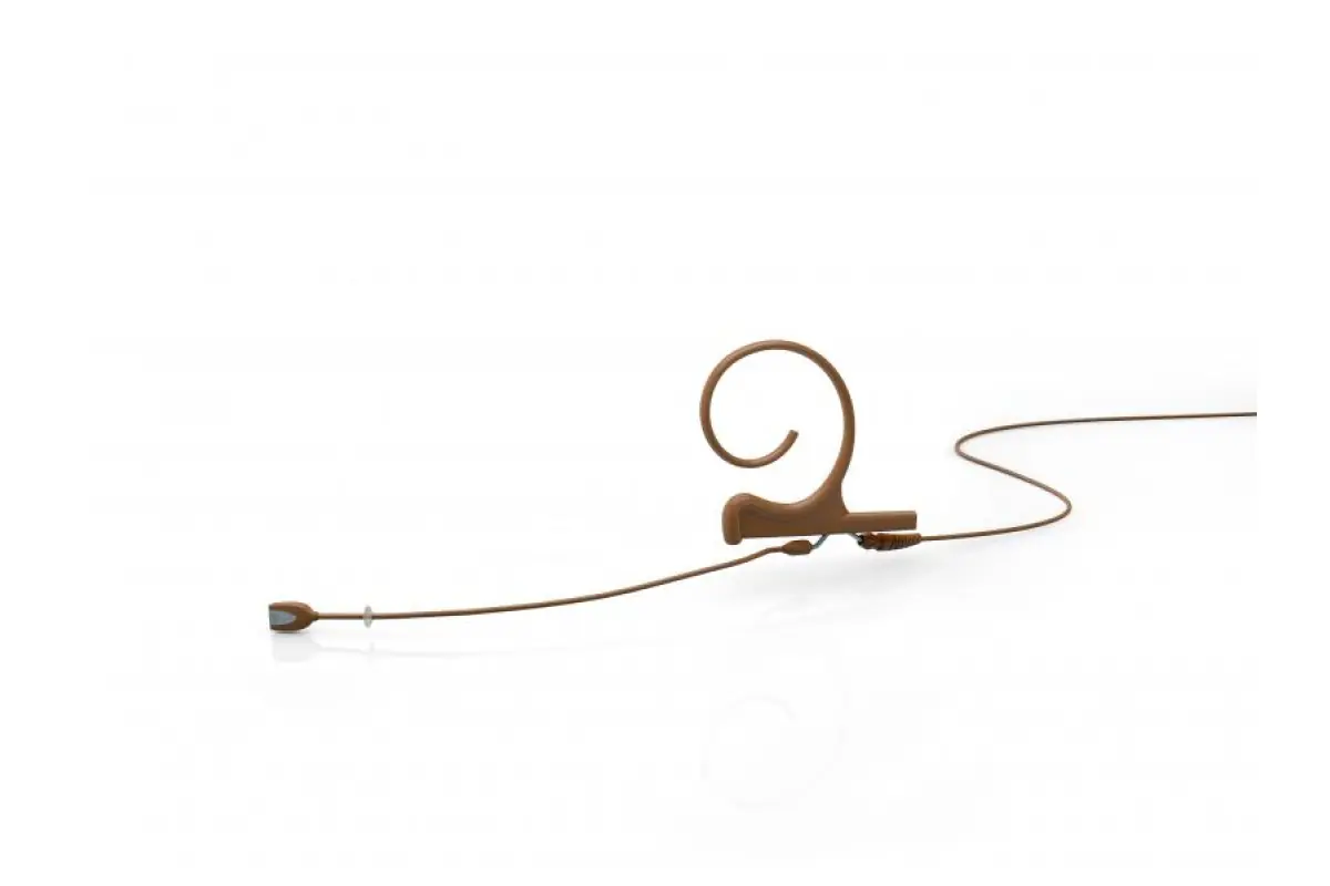 DPA Microphones 4166 CORE+ Omni Flex Earset Mic, 90mm, Braun, MicroLock