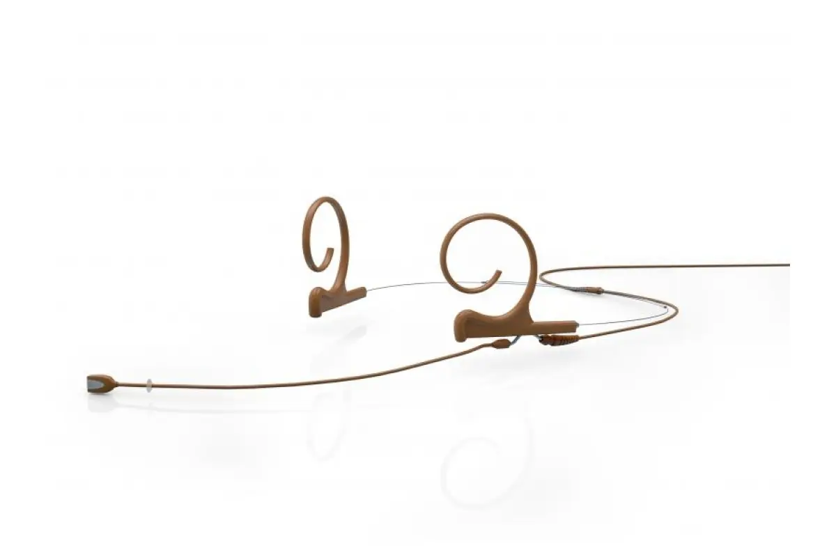 DPA Microphones 4166 CORE+ Omni Flex Headset Mic, 110mm, Braun, Mini-Jack