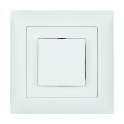 EDIZIOdue UP-Drucktaster SCHLIESSER-ÖFFNER 1L beleuchtet (LED blau, Orient.) ws