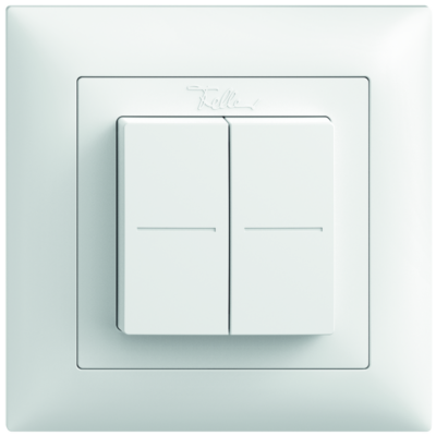 FELLER EDIZIOdue UP-Doppeldrucktaster SMART LIGHT CONTROL für Philips Hue ws