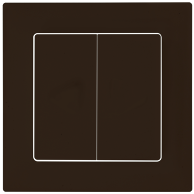 EDIZIOdue Abdeckplatte Doppeldruckschalter/-taster co