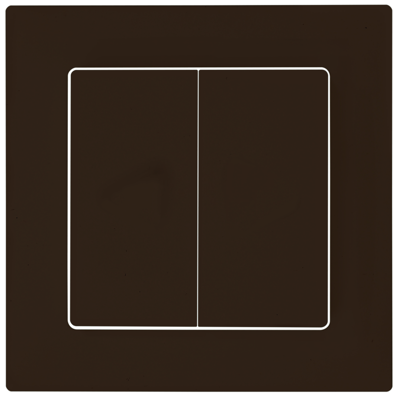 EDIZIOdue Abdeckplatte Doppeldruckschalter/-taster co