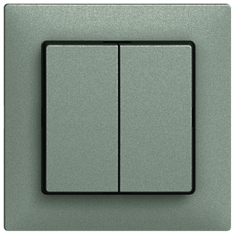 EDIZIOdue Abdeckplatte Doppeldruckschalter/-taster dg