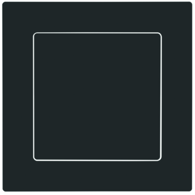 EDIZIOdue Abdeckplatte Druckschalter/-taster mit Seitenlinse sw