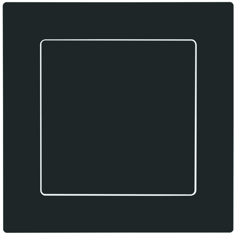 EDIZIOdue Abdeckplatte Druckschalter/-taster mit Seitenlinse sw