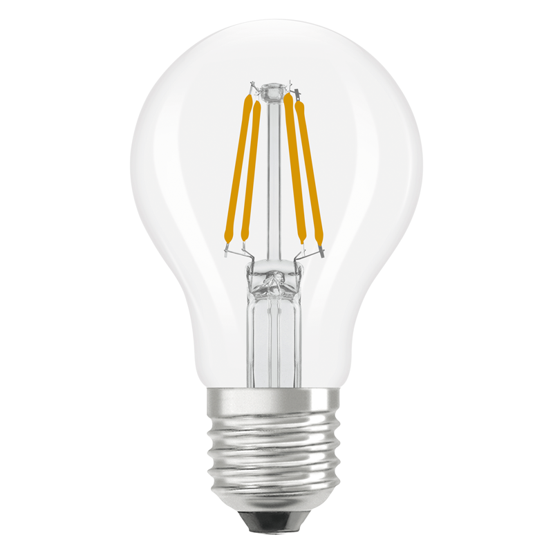 Osram LED Retrofit Classic A Filament E27 240V 4W (40W) 470lm klar WW