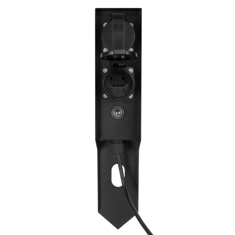 GardenLine Steckdosen-Erdpfahl 2xT13 IP55 mit Schutzschalter inkl. 5m Kabel – Bild 3