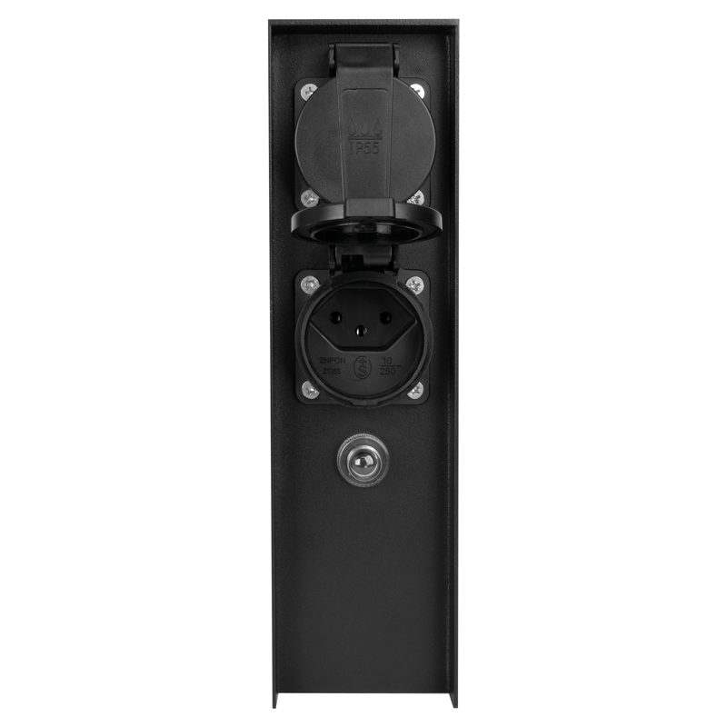 GardenLine Steckdosensäule 2xT13 IP55 mit Überstromschutzschalter – Bild 3