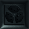 EDIZIOdue UP-Steckdose 3xT13 sw