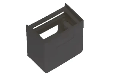 Contrik Aufputzgehäuse schwarz für 1x FLF