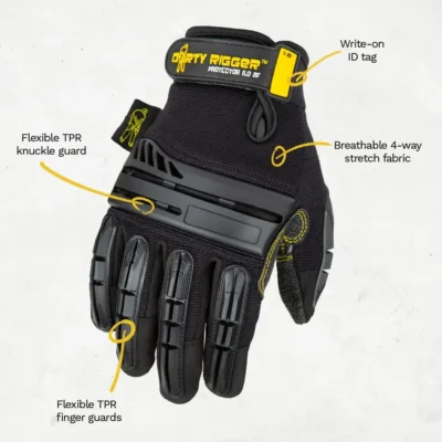 Dirty Rigger Protector - FULL FINGER VERSION 5.0 Grösse XXL