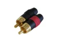 Contrik Cinch-Kabelstecker 1-6mm Kabeldurch., sw
