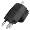 Steffen FIX Adapter Deutschland CEE7/7 - Schweiz T12 3-polig dezentral sw