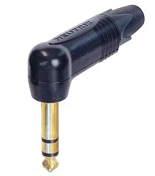Neutrik R/A 1/4'' 3POLE PLUG